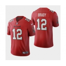 Men's Tampa Bay Buccaneers #12 Tom Brady Red 2020 Vapor Limited Jersey