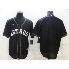 Men's Nike Houston Astros Blank Black Game Alternate Stitched Baseball Jersey