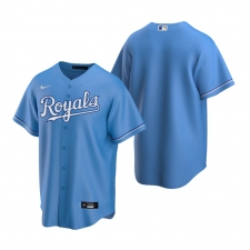 Men's Nike Kansas City Royals Blank Light Blue Alternate Stitched Baseball Jersey
