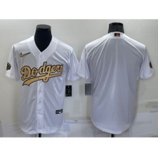 Men's Los Angeles Dodgers Blank White 2022 All Star Stitched Cool Base Nike Jersey