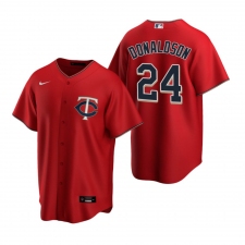 Men's Nike Minnesota Twins #24 Josh Donaldson Red Alternate Stitched Baseball Jersey