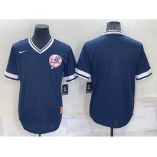 Men's New York Yankees Blank Blue Nike Cooperstown Collection Legend V Neck Jersey