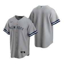 Men's Nike New York Yankees Blank Gray Road Stitched Baseball Jersey