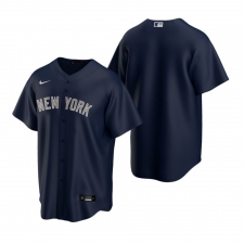 Men's Nike New York Yankees Blank Navy Alternate Stitched Baseball Jersey
