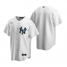 Men's Nike New York Yankees Blank White Home Stitched Baseball Jersey