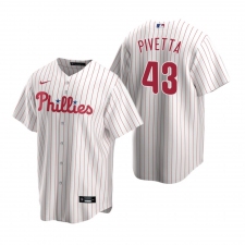 Men's Nike Philadelphia Phillies #43 Nick Pivetta White Home Stitched Baseball Jersey