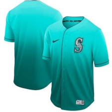 Men's Nike Seattle Mariners Blank Green Fade Jersey