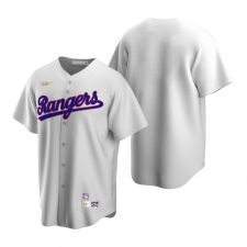 Men's Nike Texas Rangers Blank White Cooperstown Collection Home Stitched Baseball Jersey