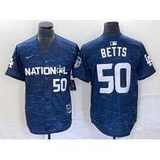 Men's Los Angeles Dodgers #50 Mookie Betts Nike Royal 2023 MLB All-Star Game Limited Player Jersey