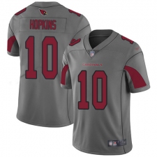 Men's Nike Arizona Cardinals #10 DeAndre Hopkins Silver Stitched NFL Limited Inverted Legend Jersey