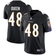 Youth Baltimore Ravens #48 Patrick Queen Black Alternate Stitched NFL Vapor Untouchable Limited Jersey