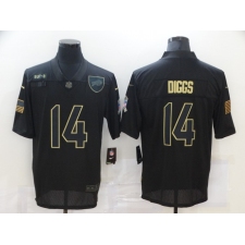 Men's Buffalo Bills #14 Stefon Diggs Black Nike 2020 Salute To Service Limited Jersey