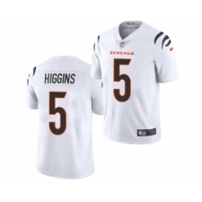 Men's Cincinnati Bengals #5 Tee Higgins White Vapor Untouchable Limited Stitched Jersey
