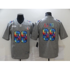 Men's Dallas Cowboys #88 CeeDee Lamb Gray Rainbow Version Nike Limited Jersey