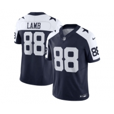 Men's Nike Dallas Cowboys #88 CeeDee Lamb Navy Thanksgiving 2023 F.U.S.E. Limited Stitched Football Jersey