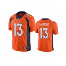Denver Broncos #13 K.J. Hamler Orange Vapor Untouchable Limited Jersey