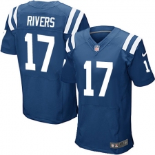 Men's Nike Indianapolis Colts #17 Philip Rivers Royal Blue Team Color Stitched NFL Vapor Untouchable Elite Jersey