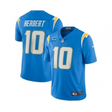 Men's Los Angeles Chargers 2022 #10 Justin Herbert Blue With 2-star C Patch Vapor Untouchable Limited Stitched Jersey