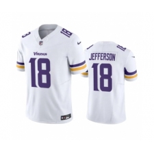 Men's Minnesota Vikings #18 Justin Jefferson White 2023 F.U.S.E. Vapor Untouchable Stitched Jersey