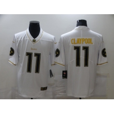 Men's Pittsburgh Steelers #11 Chase Claypool White Nike Limited Jerseys