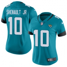 Women's Jacksonville Jaguars #10 Laviska Shenault Jr. Teal Green Alternate Stitched Vapor Untouchable Limited Jersey