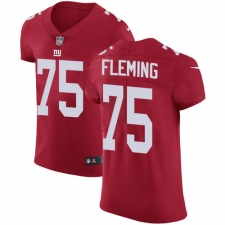 Nike New York Giants #75 Cameron Fleming Red Alternate Men's Stitched NFL New Elite Jersey