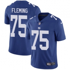 Nike New York Giants #75 Cameron Fleming Royal Blue Team Color Men's Stitched NFL Vapor Untouchable Limited Jersey