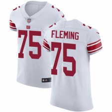 Nike New York Giants #75 Cameron Fleming White Men's Stitched NFL New Elite Jersey