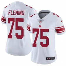 Women's New York Giants #75 Cameron Fleming White Stitched Vapor Untouchable Limited Jersey