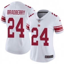 Women's New York Giants #24 James Bradberry White Stitched Vapor Untouchable Limited Jersey