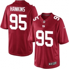 Youth Nike New York Giants #95 Johnathan Hankins Elite Red Jersey