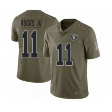 Women's Oakland Raiders #11 Henry Ruggs III Las Vegas Limited Green 2017 Salute to Service Jersey