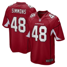 Men's Arizona Cardinals #48 Isaiah Simmons Nike Cardinal 2020 NFL Draft First Round Pick Game Jersey
