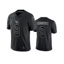 Men's Arizona Cardinals #9 Isaiah Simmons Black Reflective Limited Stitched Football Jersey