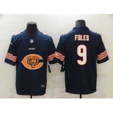 Men's Chicago Bears #9 Nick Foles Nike Navy Vapor Limited Jersey