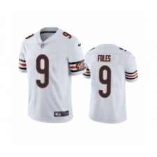 Men's Chicago Bears #9 Nick Foles White Vapor Limited Jersey