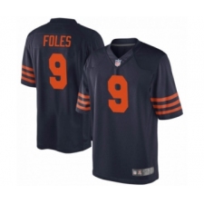 Women's Chicago Bears #9 Nick Foles Navy Blue Game Team Color Jersey