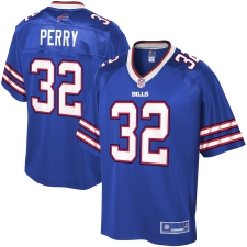 Youth Buffalo Bills #32 Senorise Perry Blue NFL Pro Line Royal Team Player Jersey