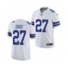 Men's Dallas Cowboys #27 Trevon Diggs White Vapor Limited Stitched Football Jersey