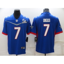 Men's Dallas Cowboys #7 Trevon Diggs Nike Royal 2022 NFC Pro Bowl Limited Player Jersey
