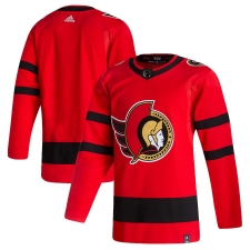 Men's Ottawa Senators adidas Blank Red 2020-21 Reverse Retro Authentic Jersey