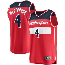 Men's Washington Wizards #4 Russell Westbrook Fanatics Branded Red 2020-21 Fastbreak Replica Jersey