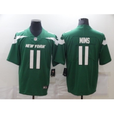 Men's New York Jets #11 Denzel Mims Green Nike Leopard Jersey