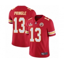 Men's  Kansas City Chiefs #13 Byron Pringle Red 2021 Super Bowl LV Jersey