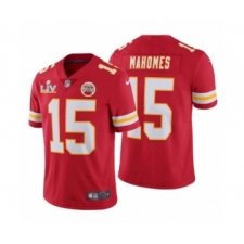 Men's Kansas City Chiefs #15  Patrick Mahomes II Red Super Bowl LV Jersey