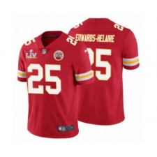 Youth Kansas City Chiefs #25 Clyde Edwards Helaire Red Super Bowl LV Jersey