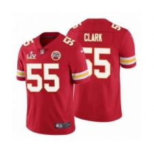 Youth Kansas City Chiefs #55 Frank Clark Red 2021 Super Bowl LV Jersey
