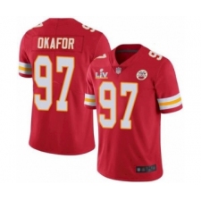 Youth Kansas City Chiefs #97 Alex Okafor Red 2021 Super Bowl LV Jersey