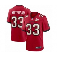 Men's Tampa Bay Buccaneers #33 Jordan Whitehead Red Super Bowl LV Jersey