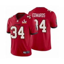 Youth Tampa Bay Buccaneers #34 Mike Edwards Red 2021 Super Bowl LV Jersey